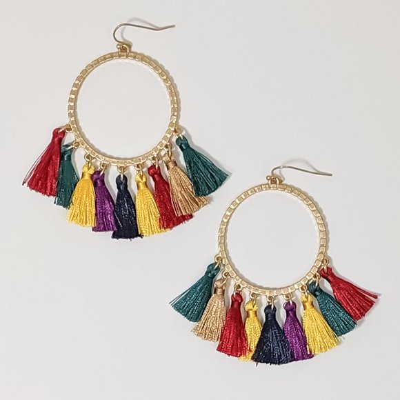 Jewelry - Colorful Tassel Earrings